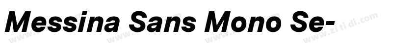 Messina Sans Mono Se字体转换